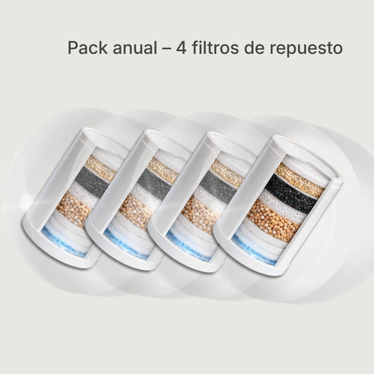 (x4)VPure Max™ Paquete Anual Filtro de Repuesto
