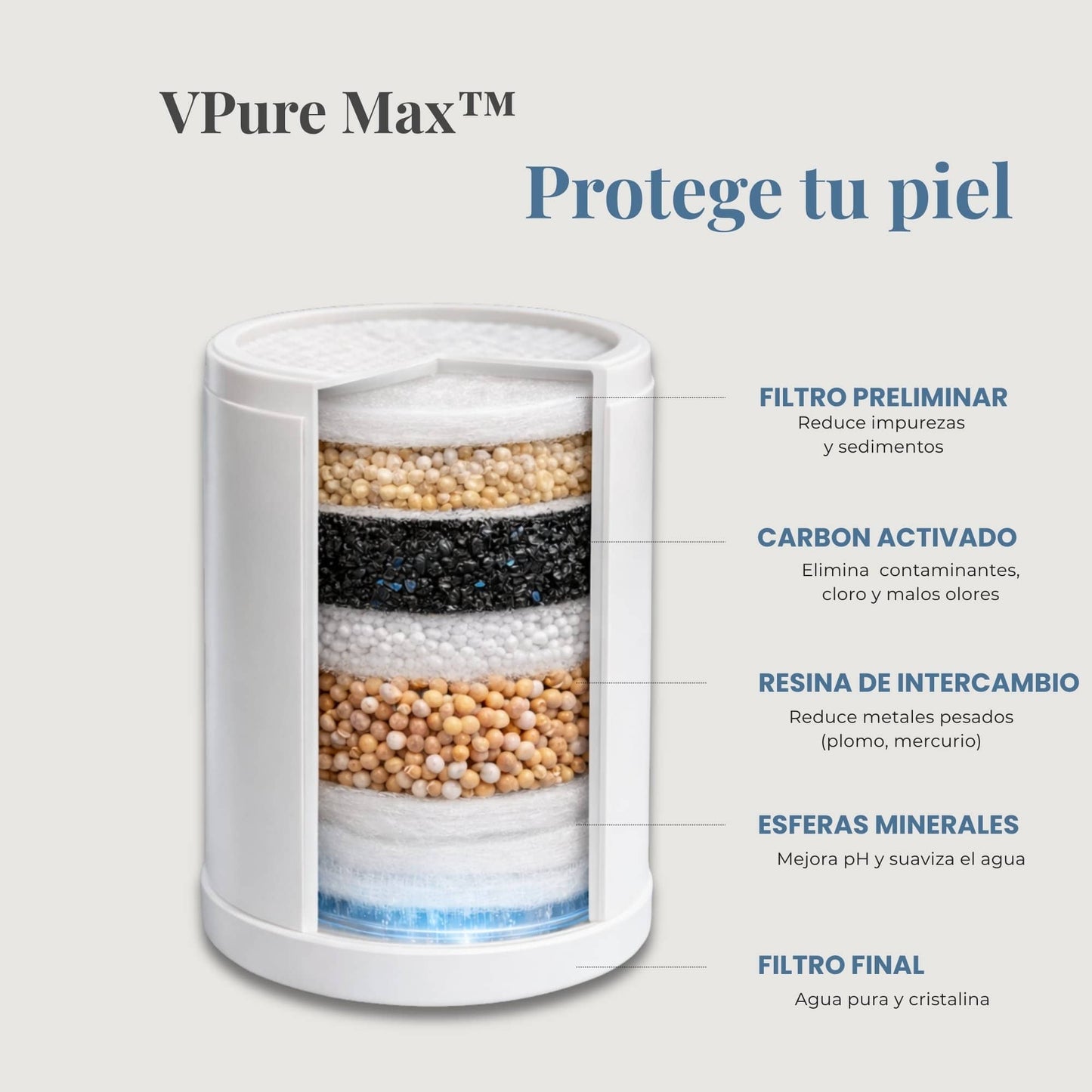 (x4)VPure Max™ Paquete Anual Filtro de Repuesto